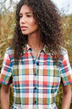 Dresses<Seasalt Cornwall Fleet Checked Midi Dress Florabunda Multi