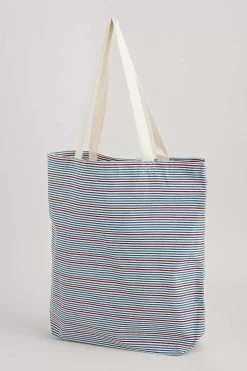 Bags<Seasalt Cornwall Foldaway Canvas Shopper Handline Sailboats