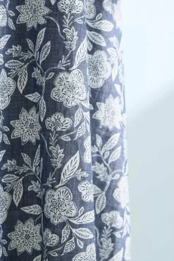 Dresses<Seasalt Cornwall Fox Path Printed Chambray Dress Stone Flower Indigo