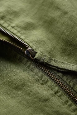 Coats & Jackets<Seasalt Cornwall Galleon Zip Through Linen Jacket Heath