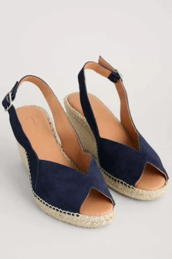 Shoes<Seasalt Cornwall Garden Path Mid Height Wedge Espadrilles Dark Night
