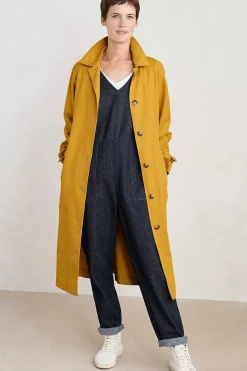 Trousers & Shorts<Seasalt Cornwall Gilley Denim Dungarees Dark Indigo Wash