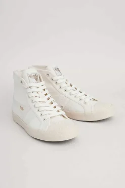 Shoes<Seasalt Cornwall Gola High Top Coaster Trainer Off White