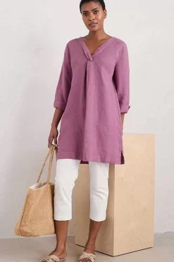 Tunics<Seasalt Cornwall Golitha Falls Linen Tunic Thistle