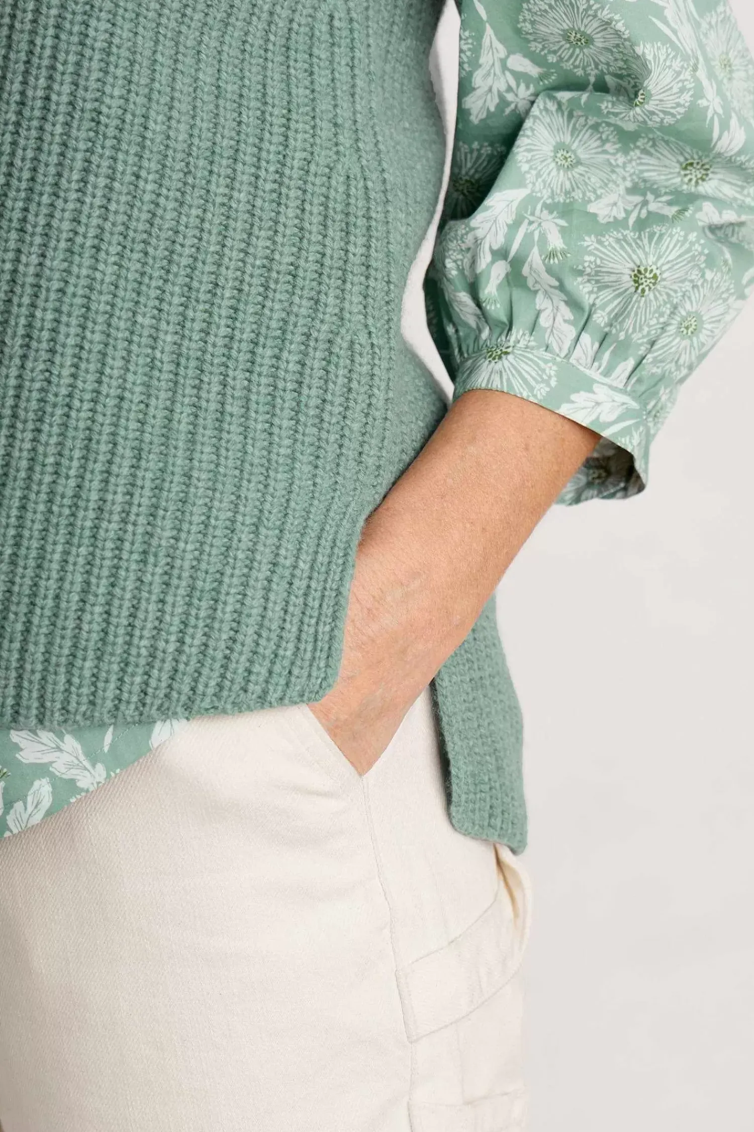 Knitwear<Seasalt Cornwall Gull Rising Knitted Vest Rosemary