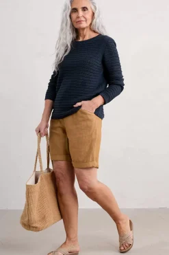 Knitwear<Seasalt Cornwall Gull Rock Pointelle Knit Jumper (Gots) Maritime