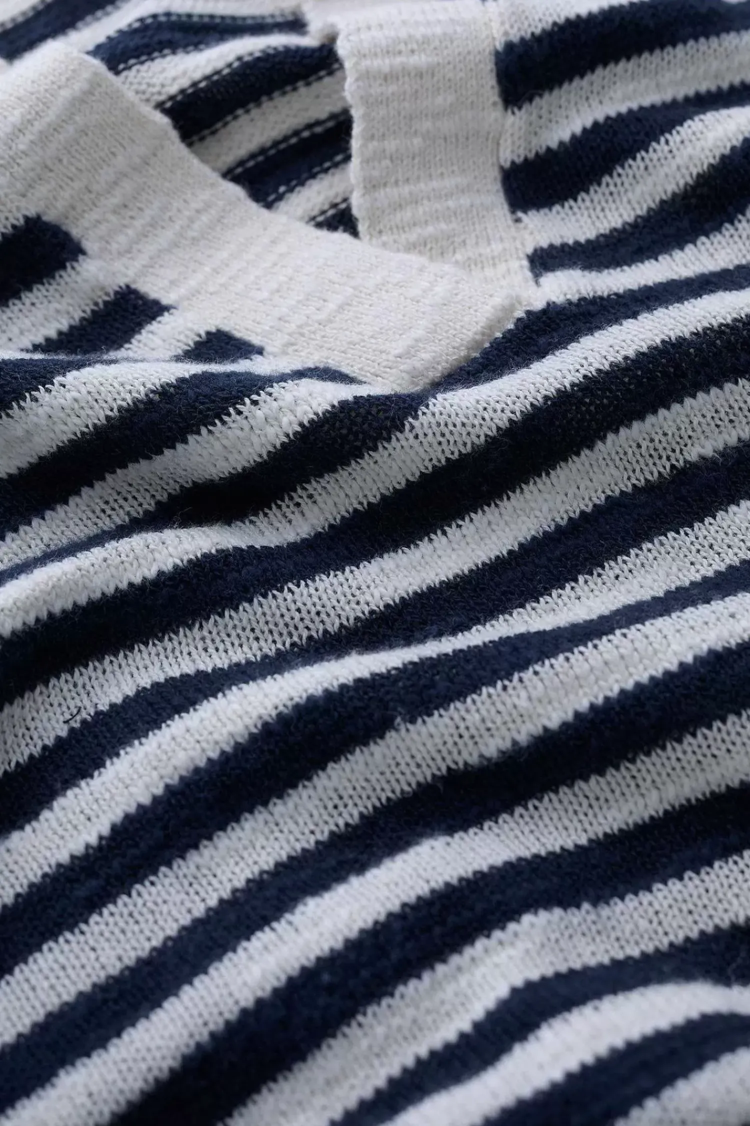 Knitwear<Seasalt Cornwall Gwynver Lightweight V-Neck Collared Jumper Mini Cornish Ecru Maritime