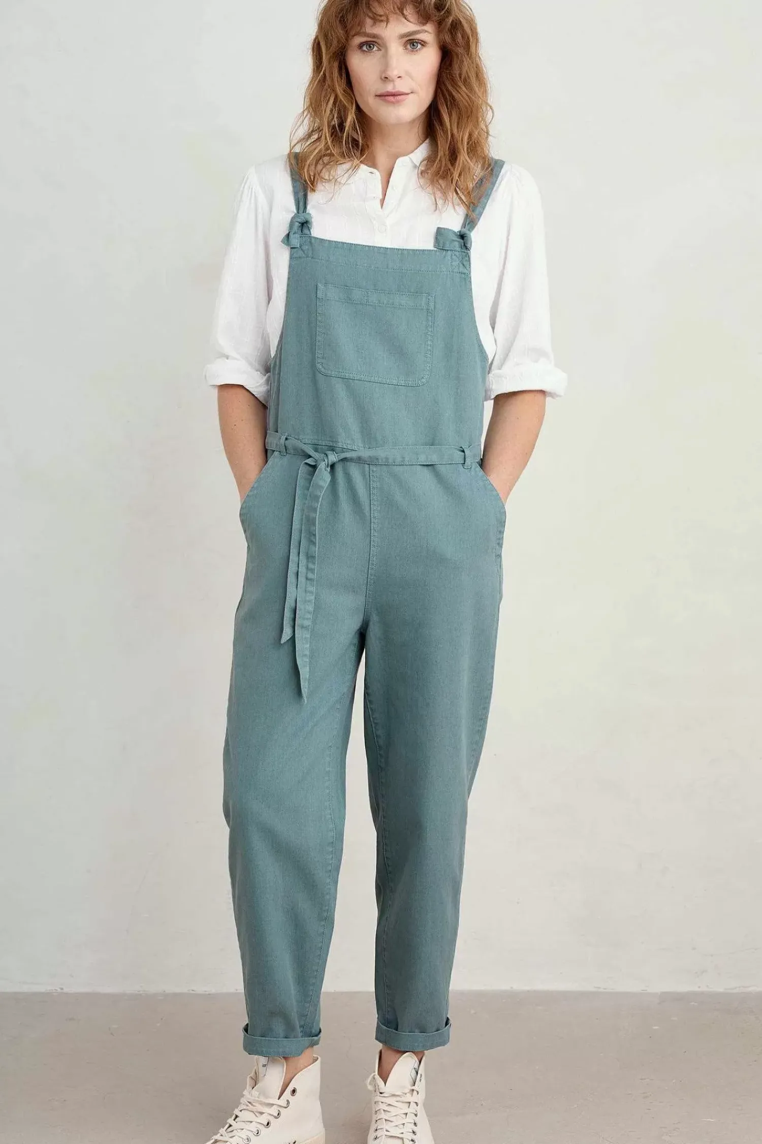 Trousers & Shorts<Seasalt Cornwall Heather Bell Tie Strap Jumpsuit Wade