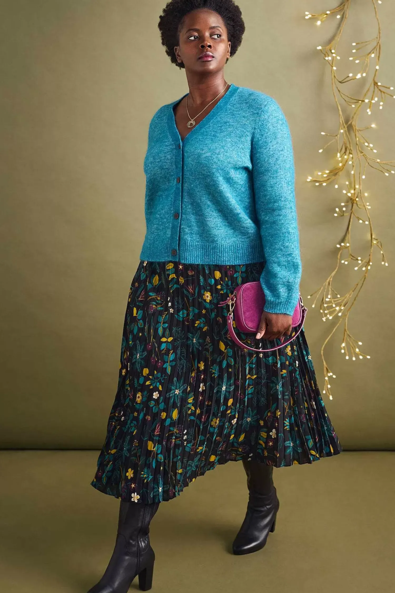 Skirts<Seasalt Cornwall Heatherbank Midi Skirt Botanical Sampler Onyx