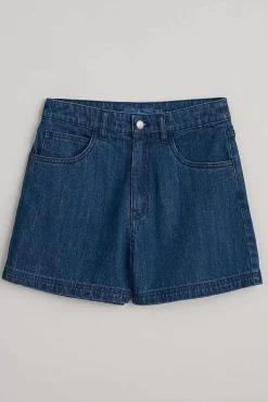 Trousers & Shorts<Seasalt Cornwall Holloway Denim Shorts Mid Wash Tide