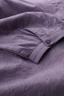 Tops<Seasalt Cornwall Hope Cottage Organic Cotton Check Blouse Grape Thistle