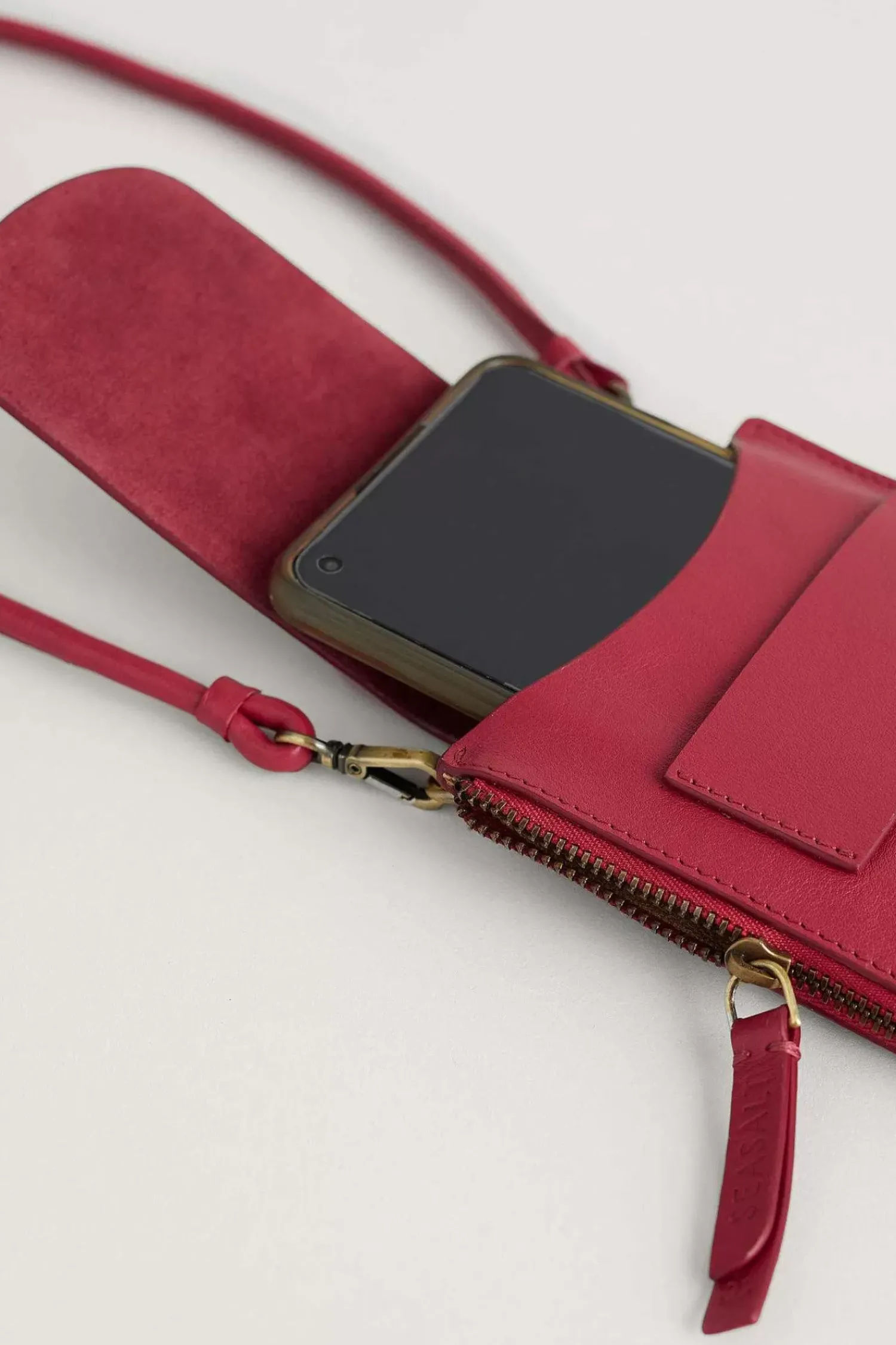 Bags<Seasalt Cornwall Kelsey Leather Phone Wallet Sedum
