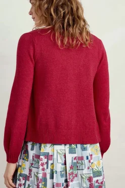 Knitwear<Seasalt Cornwall Lambe Creek V-Neck Cardigan Sedum