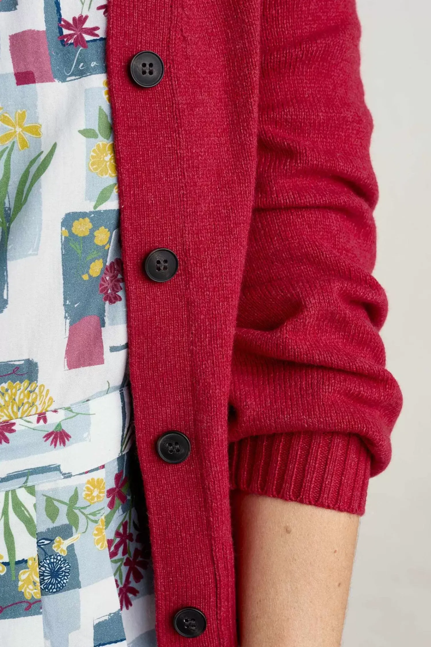 Knitwear<Seasalt Cornwall Lambe Creek V-Neck Cardigan Sedum
