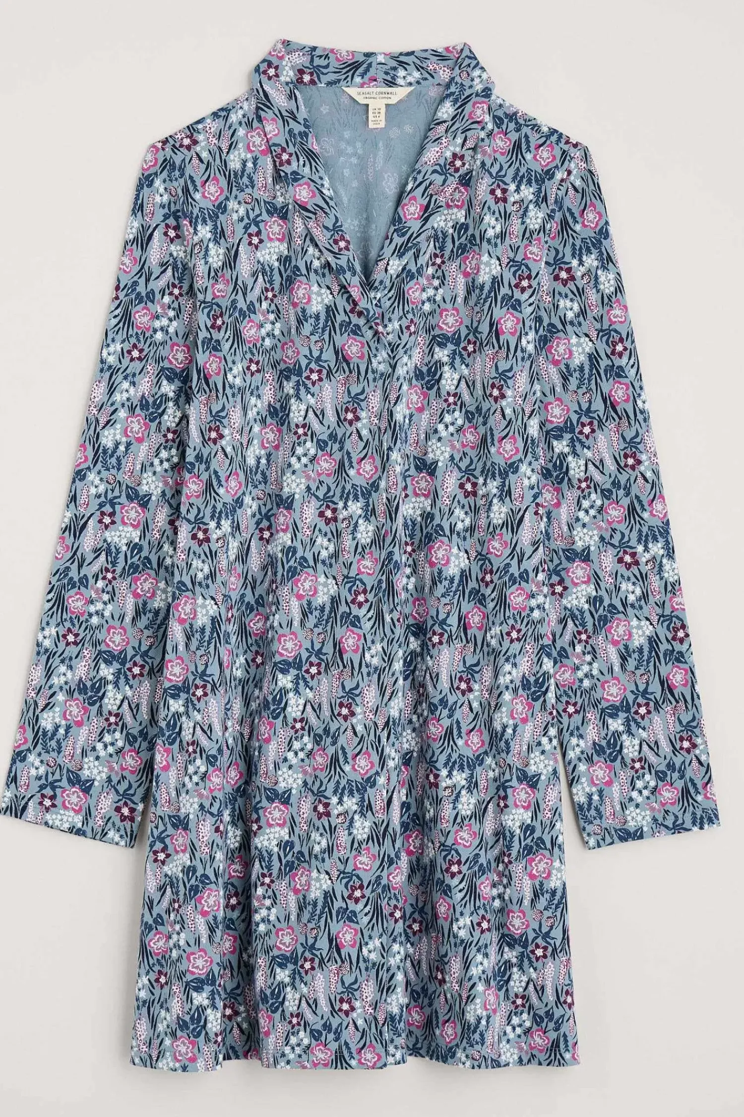 Tunics<Seasalt Cornwall Long Sight Jersey Tunic Floral Moor Enamel