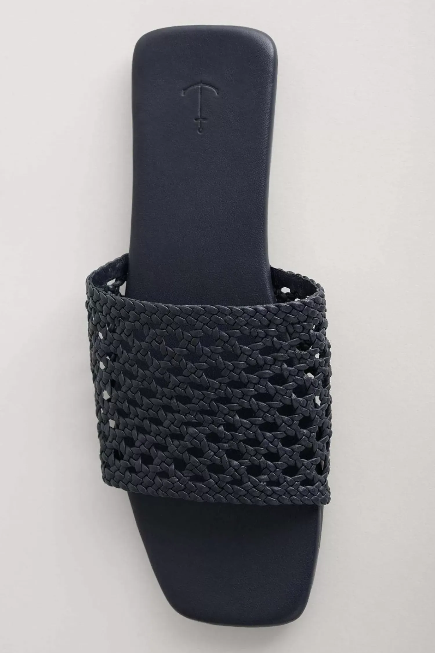 Sandals<Seasalt Cornwall Lost Cove Flat Leather Mule Sandals Inkwell