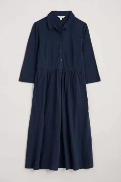 Dresses<Seasalt Cornwall Mainland Jersey Midi Shirt Dress (Gots) Maritime