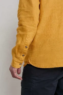 Tops & T-Shirts<Seasalt Cornwall Men's Artist's Linen Shirt Brimstone