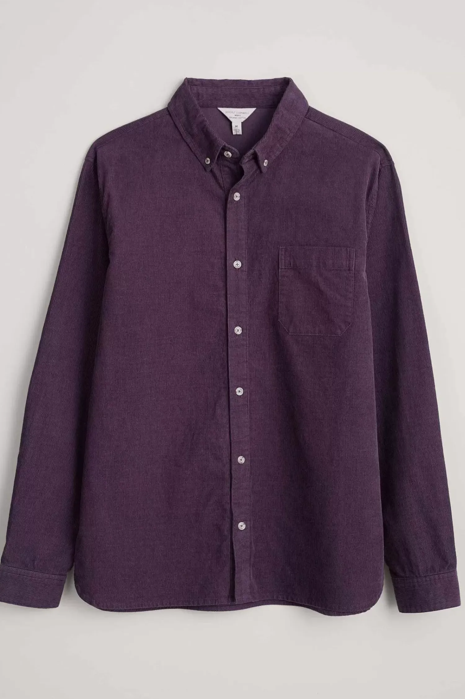 Tops & T-Shirts<Seasalt Cornwall Men's Cannis Cord Shirt Aubergine