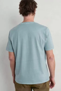 Tops & T-Shirts<Seasalt Cornwall Men's Carreck Pigment-Dyed T-Shirt Light Wade