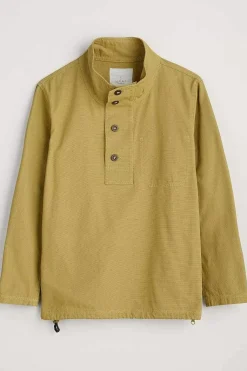 Tops & T-Shirts<Seasalt Cornwall Men's Clay Stone Organic Cotton Pullover Smock Oregano