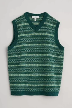 Knitwear<Seasalt Cornwall Men's Fair Isle Walt Vest Cockles Multi