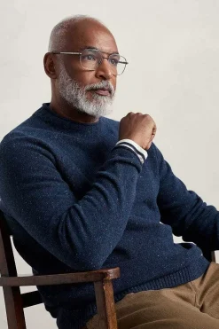 Knitwear<Seasalt Cornwall Men's Fitcher Knitted Jumper French Blue