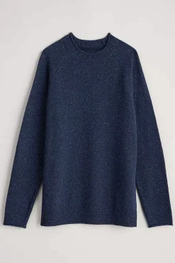 Knitwear<Seasalt Cornwall Men's Fitcher Knitted Jumper French Blue