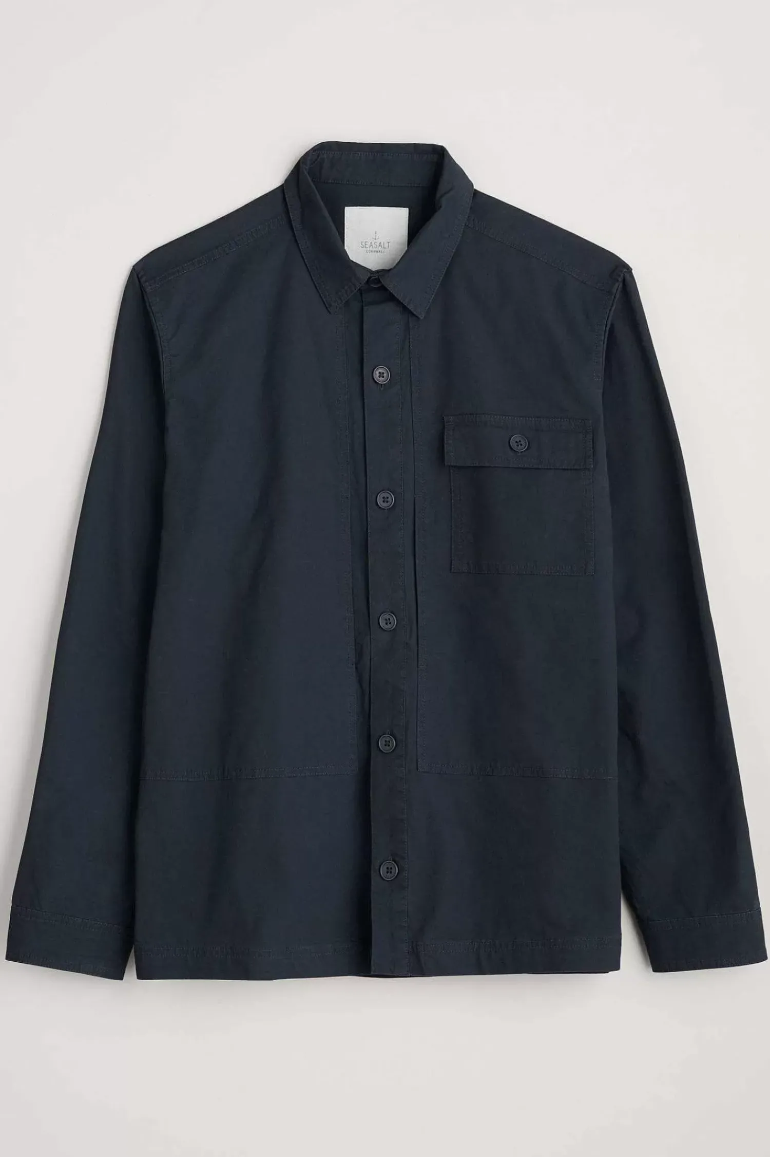 Coats & Jackets<Seasalt Cornwall Men's Foundry Overshirt Jacket Inkwell