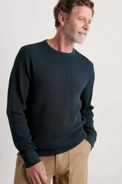 Tops & T-Shirts<Seasalt Cornwall Men's Jackline Waffle Jersey Top Inkwell