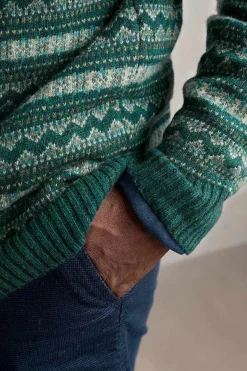Knitwear<Seasalt Cornwall Men's Layline Fair Isle Jumper Cockles Multi