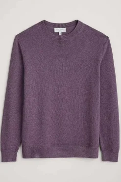 Knitwear<Seasalt Cornwall Men's Moorstone Knitted Organic Cotton Jumper Mallow