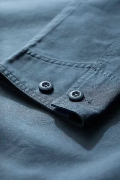 Coats & Jackets<Seasalt Cornwall Men's Organic Cotton Canvas Tompot Jacket Blue Sail