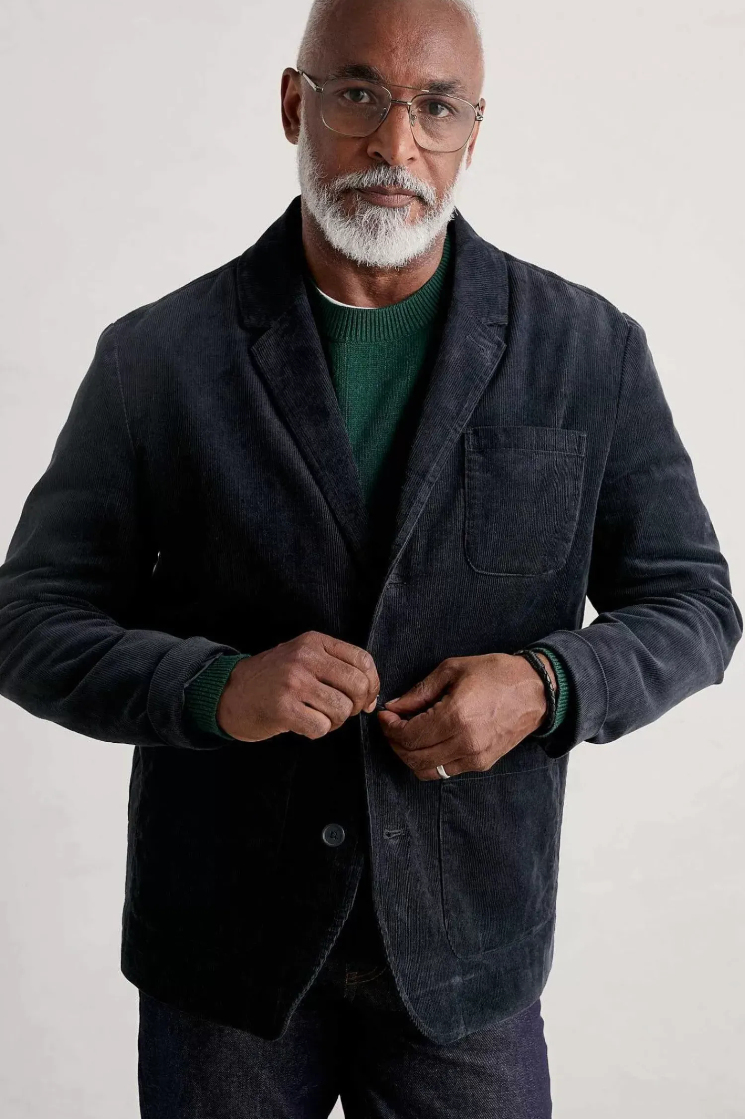 Coats & Jackets<Seasalt Cornwall Men's Plantsman Cord Blazer Inkwell