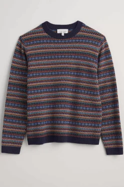 Knitwear<Seasalt Cornwall Men's Polventon Fair Isle Jumper Man-Amber Multi