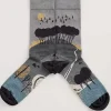 Socks<Seasalt Cornwall Men's Postcard Socks Hilltop Coal Hawk