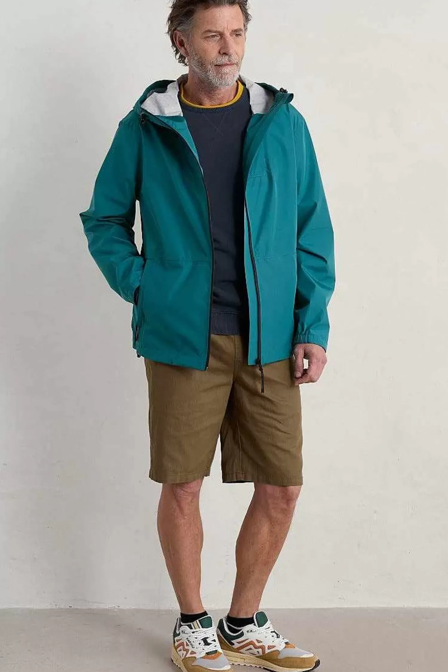 Coats & Jackets<Seasalt Cornwall Men's Sailing Time Lightweight Waterproof Jacket Lake
