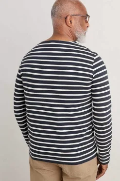 2 Mix & Match<Seasalt Cornwall Men's Sailor Shirt (Gots) Breton Inkwell Chalk
