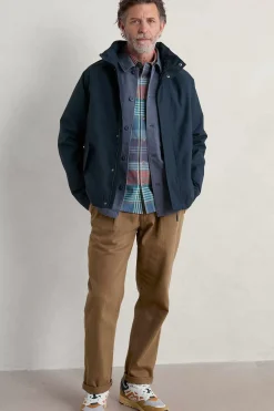 Coats & Jackets<Seasalt Cornwall Men's Sea Edge Waterproof Coat Squid Ink