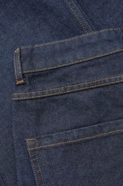 Trousers & Shorts<Seasalt Cornwall Men's Steersman Organic Cotton Straight Leg Jeans Dark Wash