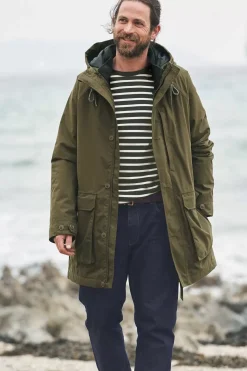Coats & Jackets<Seasalt Cornwall Men's Tin Coast Waterproof 3 In 1 Coat Rich Olive