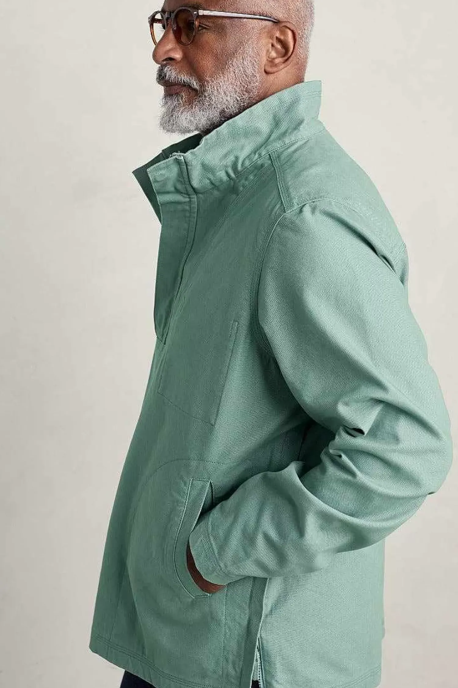 Tops & T-Shirts<Seasalt Cornwall Men's Trelew Smock Sardine