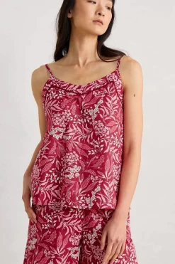 Nightwear<Seasalt Cornwall Moonflower Vest Top Pyjama Set Riverbed Floral Mainsail