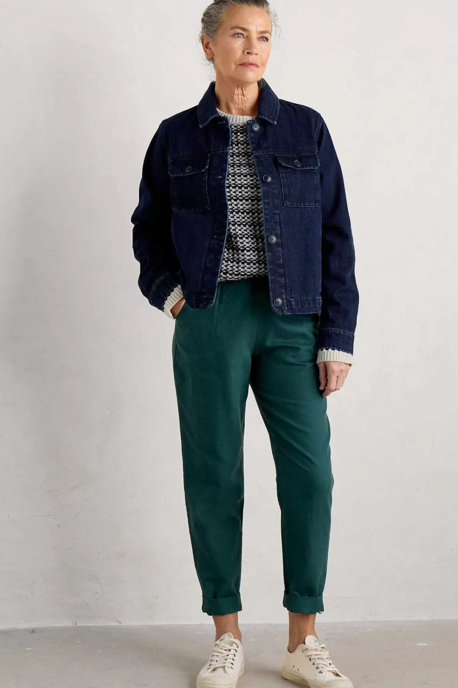 Trousers & Shorts<Seasalt Cornwall Nanterrow Trousers Dark Thyme