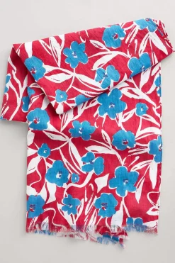 Scarves & Shawls<Seasalt Cornwall New Everyday Scarf Waterway Floral Rudder Chalk