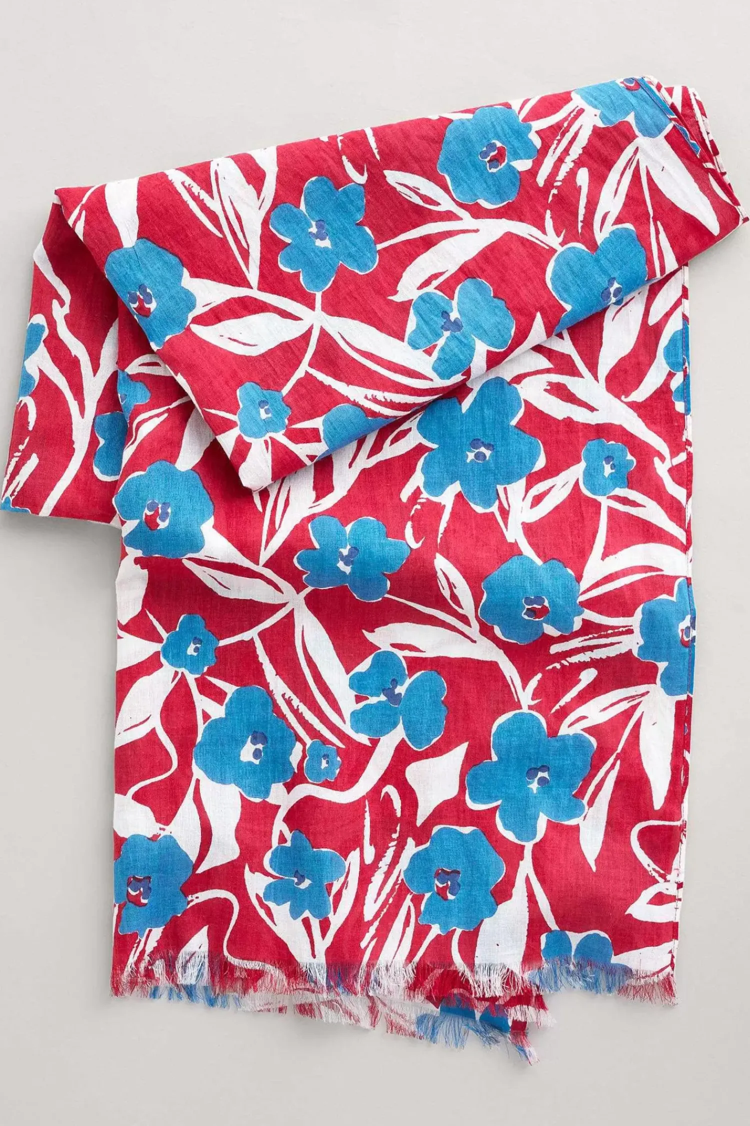 Scarves & Shawls<Seasalt Cornwall New Everyday Scarf Waterway Floral Rudder Chalk