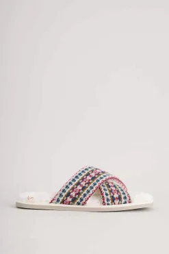 Nightwear<Seasalt Cornwall Night Ships Crossover Slippers Fence Floral Aran Multi