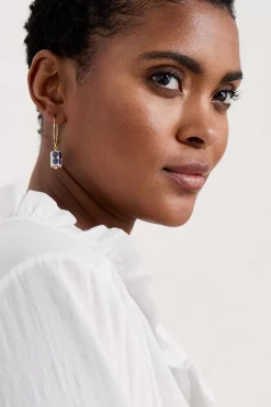 Jewellery<Seasalt Cornwall Noon Moor Ceramic Bead Drop Earrings Aran Light Squid Mix