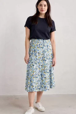 Skirts<Seasalt Cornwall Orchard Jersey Skirt Hedging Marks Saltwater