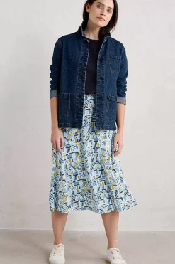 Skirts<Seasalt Cornwall Orchard Jersey Skirt Hedging Marks Saltwater